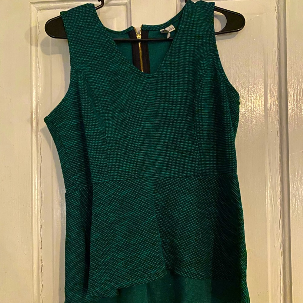 Green Peplum Top